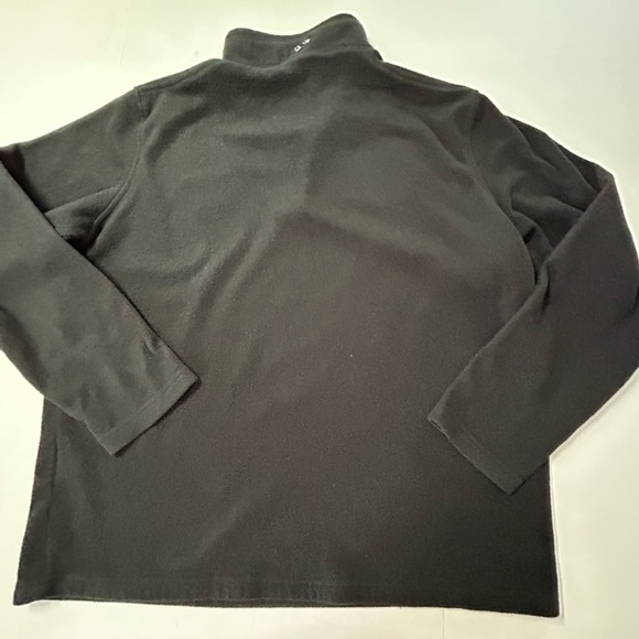 Vine, yard vines, whale women’s fleece pullover size L  half front zip up black - Picture 12 of 15